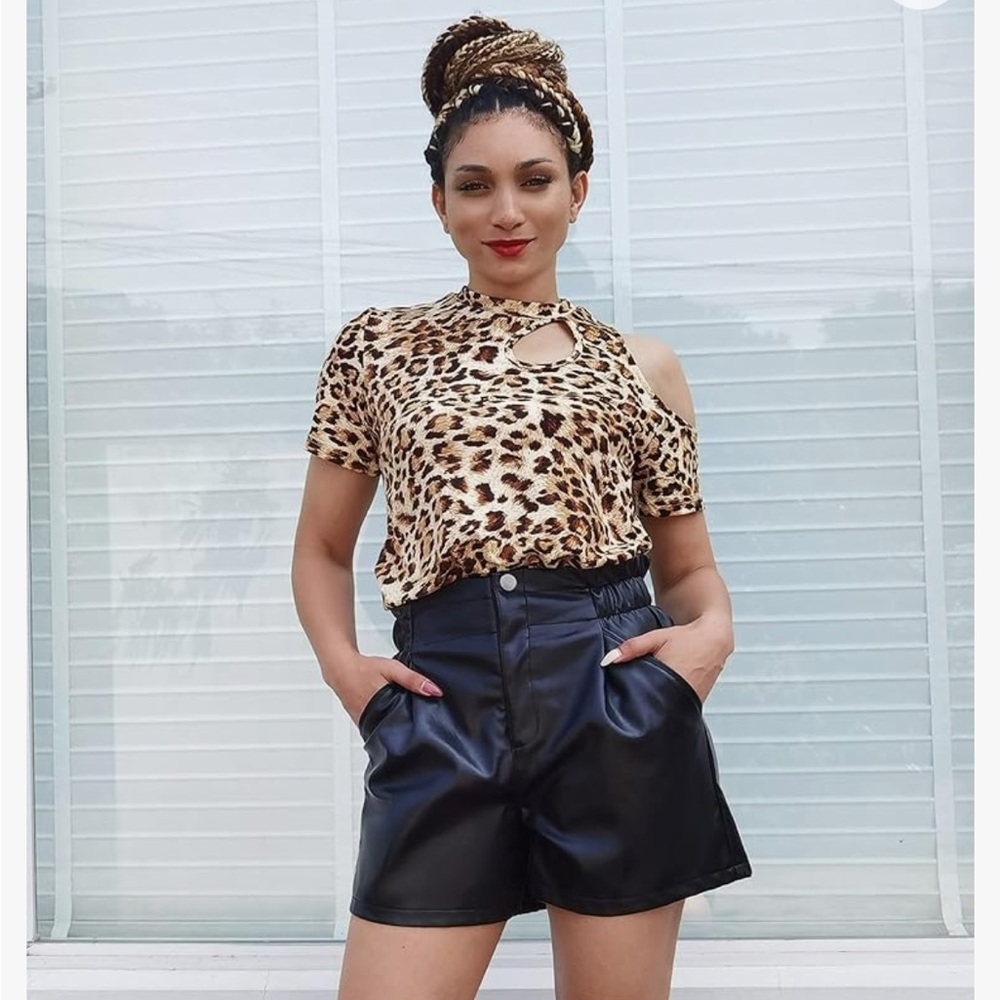 Ramisu faux leather shorts nice quality lined M